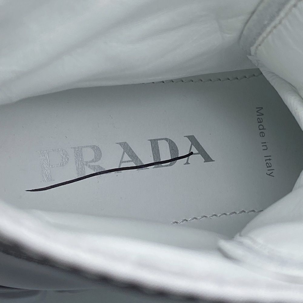 Prada Monolith Leather & Nylon Lug Sole Combat boots size 40 - Picture 10 of 13